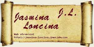 Jasmina Lončina vizit kartica